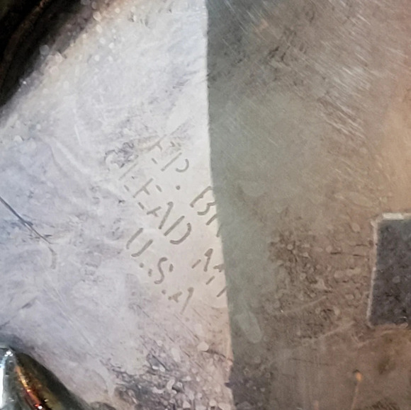 Vintage Towle Silver Plated Brass Bowl Made in USA Candy Dish Nut Bowl - Picture 13 of 13